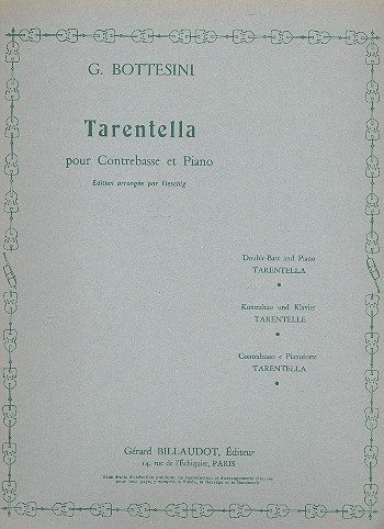 Tarantella pour contrebasse et piano