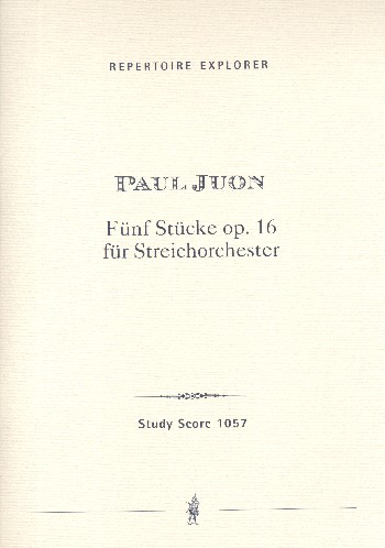 5 Stücke op.16 für Streichorchester