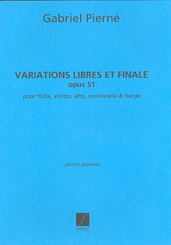 Variations libres et finale op.51 pour flute,