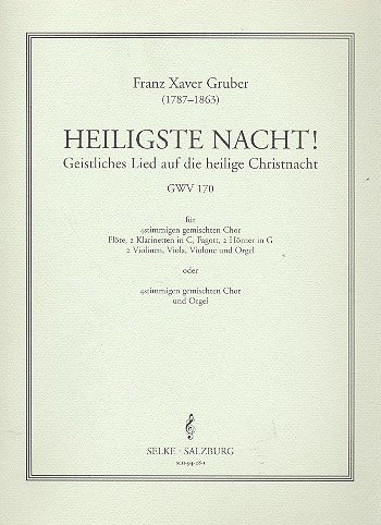 Heiligste Nacht für gem Chor und Orgel