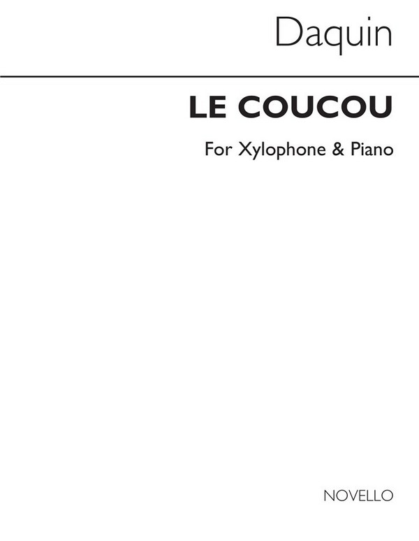 Le coucou for xylophone and piano
