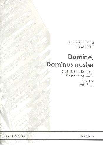Domine Dominus noster für Gesang,