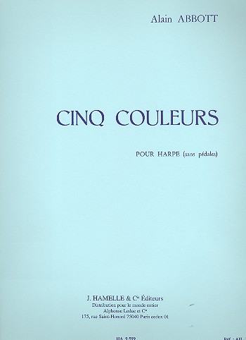 5 Couleurs pour harpe sans pédales