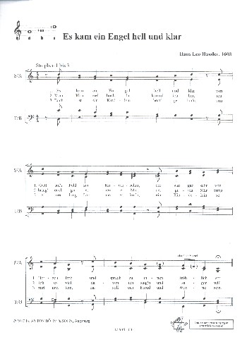 Es kam ein Engel hell und klar