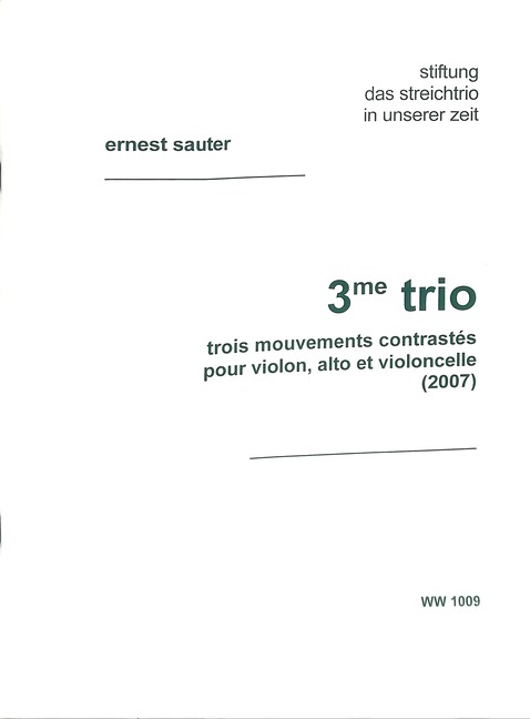 Trio Nr.3 für Violine, Viola und Violoncello