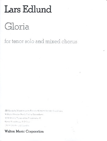 Gloria for tenor and mixed chorus