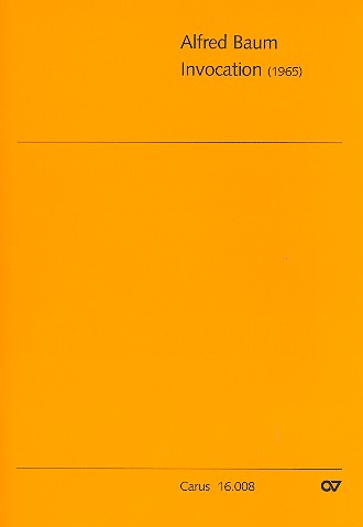 Invocation für Violoncello (Violine)