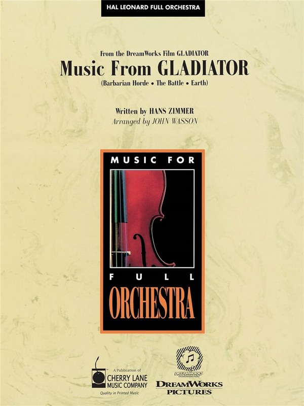 Music from Gladiator: for orchestra
