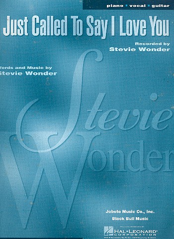 I just called to say I love You: