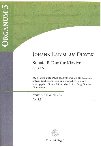 Sonate B-Dur op.45,1