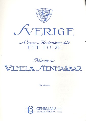 Sverige für Gesang (hoch) und Klavier