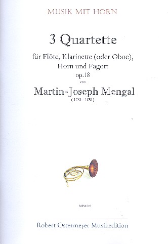 3 Quartette op.18 für Flöte, Klarinette
