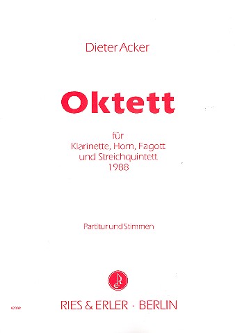 Oktett für Klarinette, Horn, Fagott, 2 Violinen,