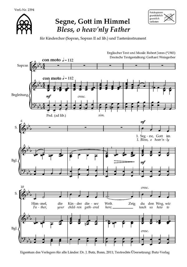 Segne Gott im Himmel