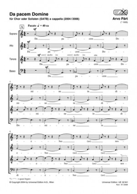 Da pacem Domine 