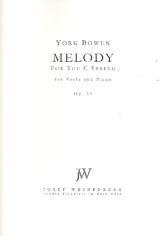 Melody for the C String op. 51