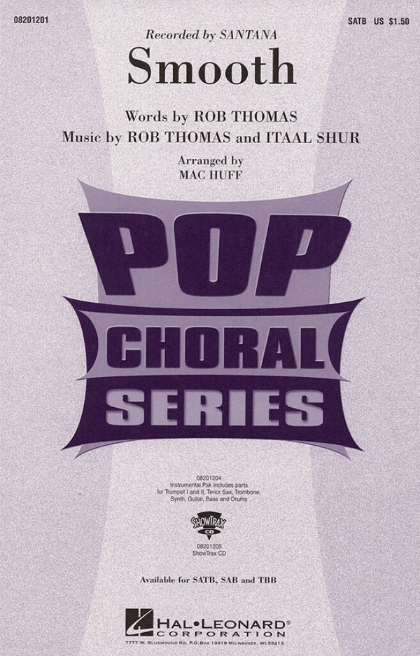 Smooth for mixed chorus (SATB)