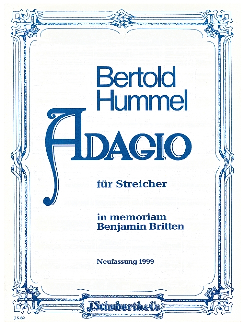Adagio für Streicher op. 62a