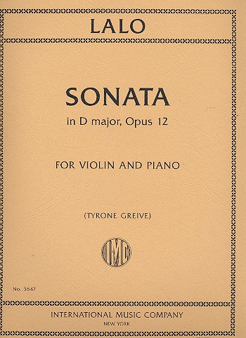 Sonata in D Major op.12