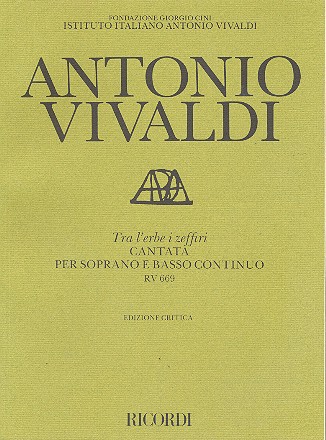 Tra l'erbe i zeffiri RV669 per soprano