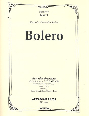 Bolero for recorder orchestra
