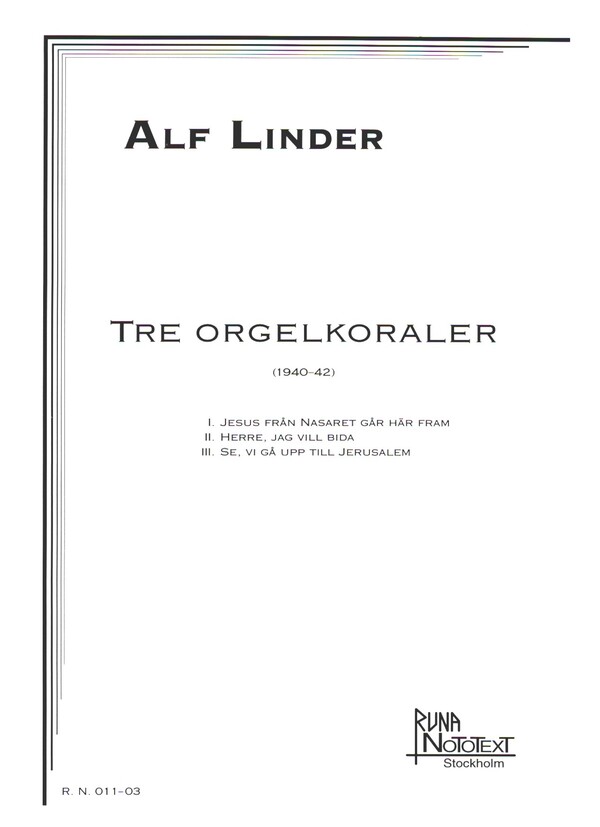 3 Orgelkoraler (1940-42)
