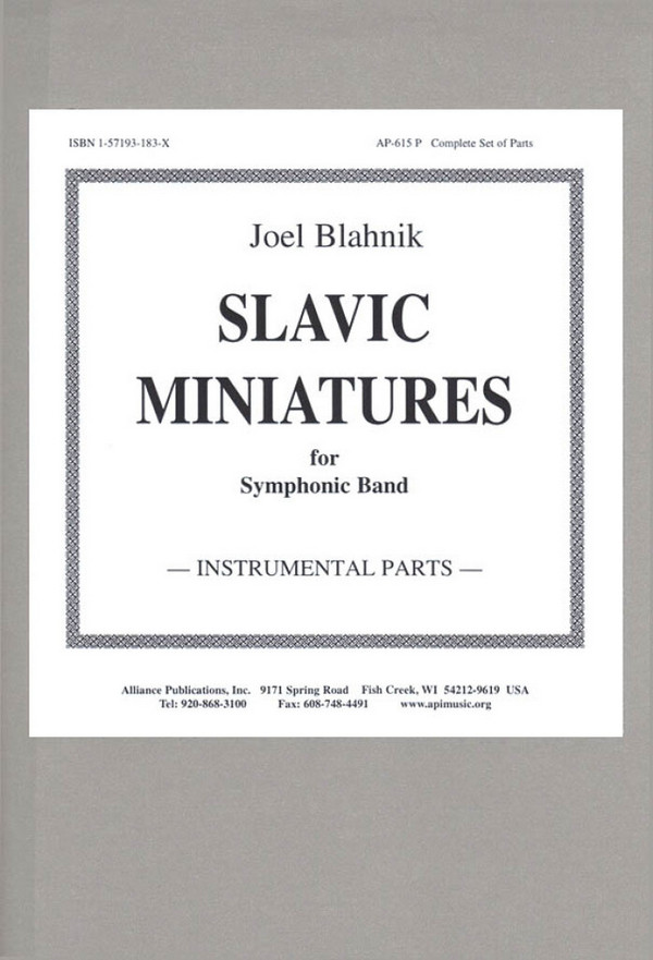 HL08770595  Joel Blahnik, Slavic Miniatures op.137