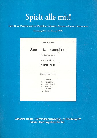 Serenata semplice für Zupforchester
