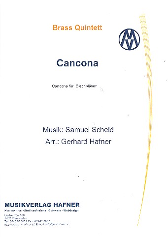 Cancona für 5 Blechbläser