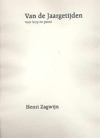 Jaargetijden for harp and piano