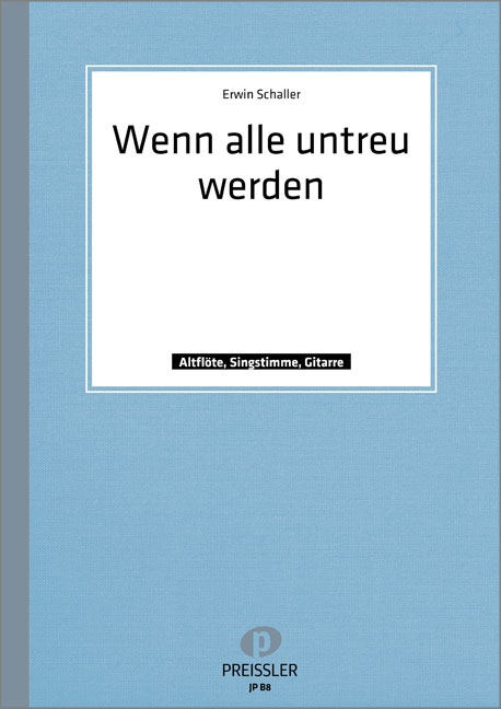 Wenn alle untreu werden für Gesang,
