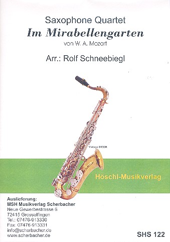 Im Mirabellengarten für 4 Saxophone