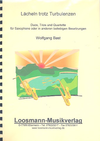Lächeln trotz Turbulenzen für 2-4 Saxophone