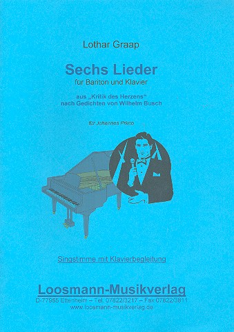 6 Lieder . für Bariton und Klavier