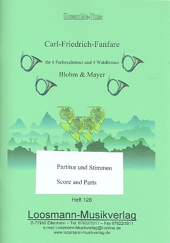 Carl-Friedrich-Fanfare für 4 Parforcehörner