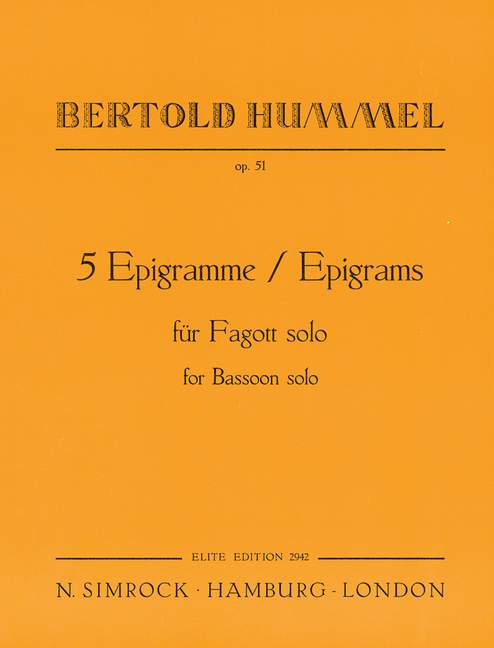 5 Epigramme op. 51