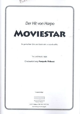 Moviestar für gem Chor a cappella