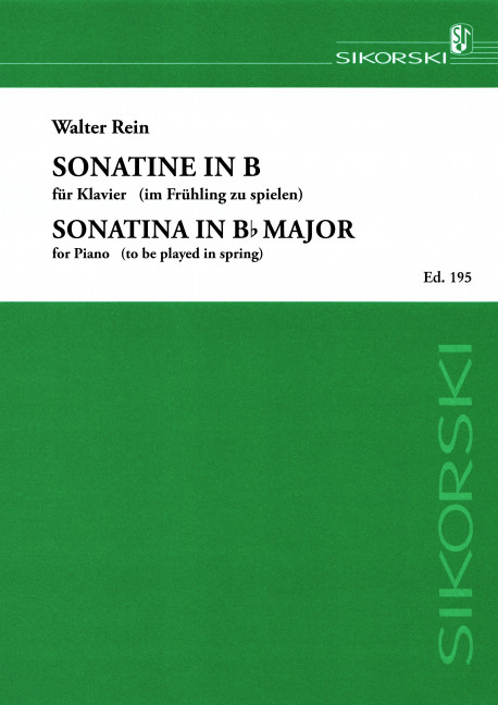 Sonatine in B - im Frühling zu spielen