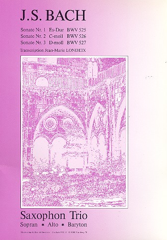6 Sonates en trio Band 1 für 3 Saxophone