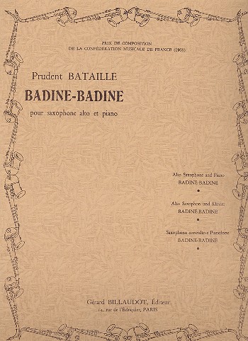 Badine-Badine pour saxophone alto