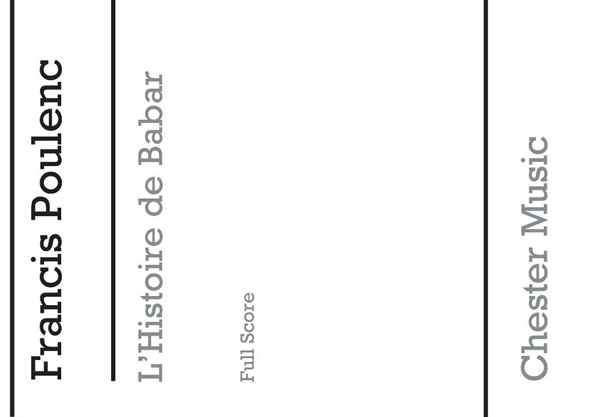 L'Histoire de Babar pour récitant et orchestre