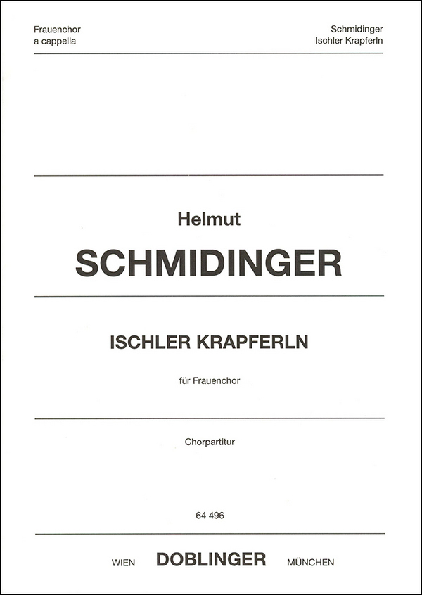 Ischler Krapferln für Frauenchor a cappella
