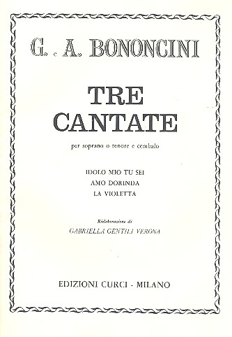 3 Cantate per soprano (tenore)