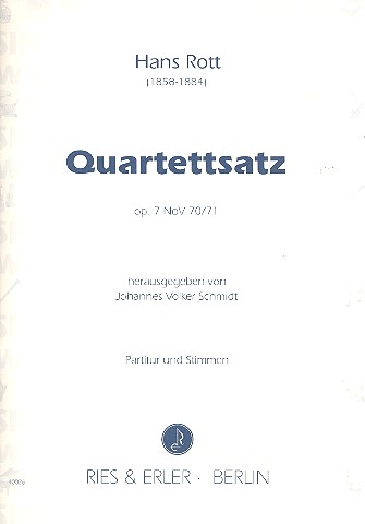 Quartettsatz C-Dur op.7 NoV70/71