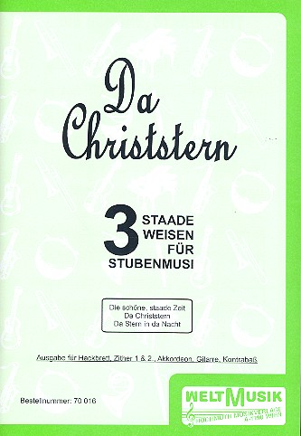 Da Christstern für Hackbrett, 2 Zithern,