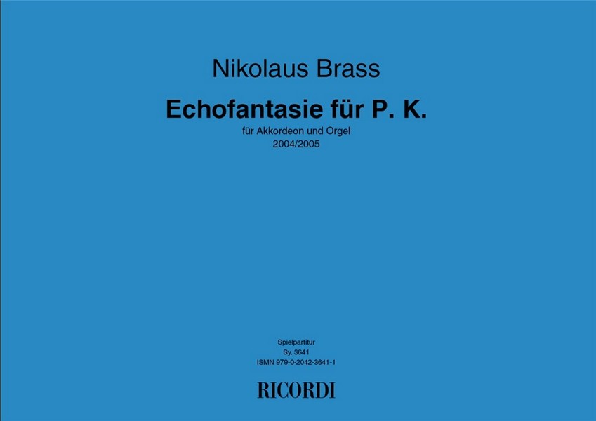 Echofantasie für P.K. für Akkordeon