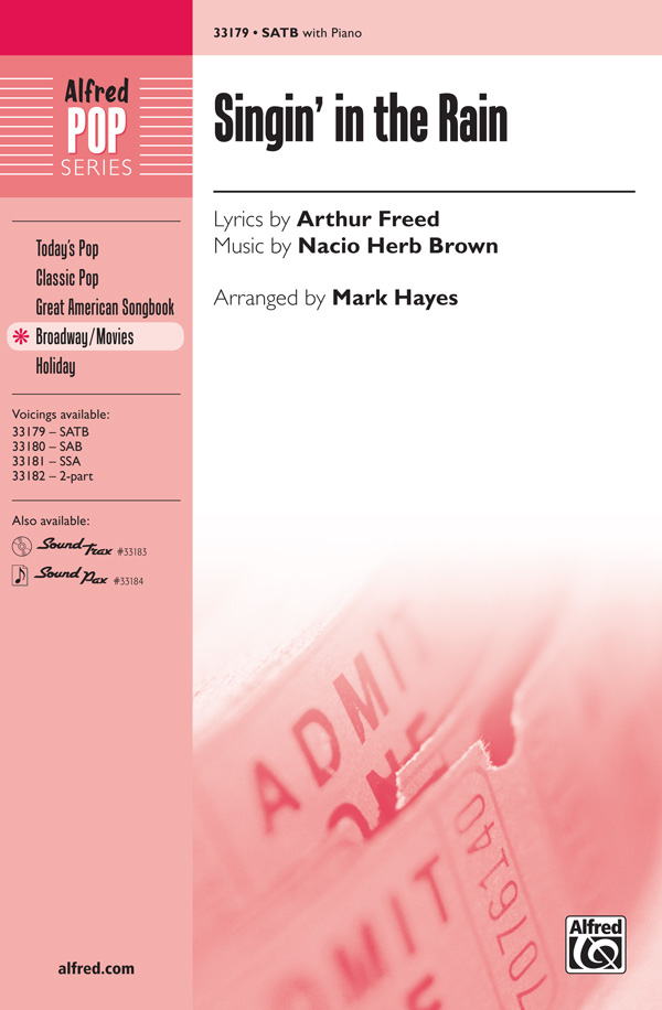 Singin' in the Rain for mixed chorus