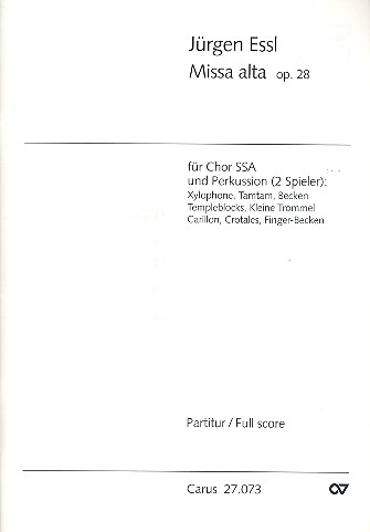 Missa alta op.28 für Frauenchor und