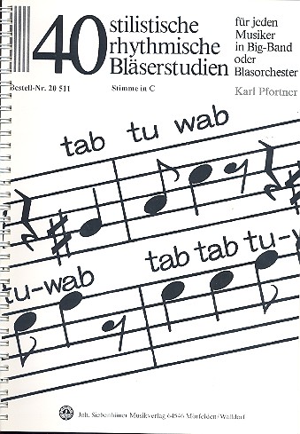 40 stilistische rhythmische Bläserstudien: