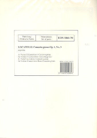 Concerto grosso op.1,3 für 2 Violinen,